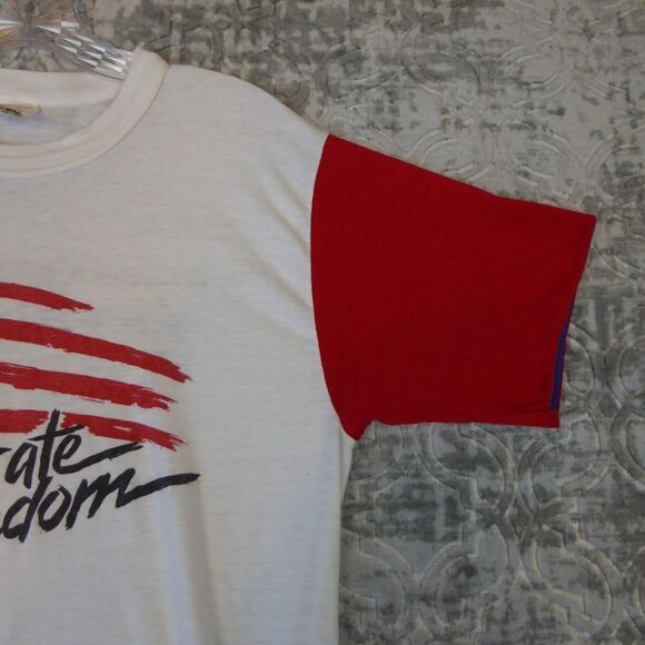 Vintage Phil Driscoll Shirt Adult Large White Celebrate Freedom Single Stitch 80 - Picture 5 of 14